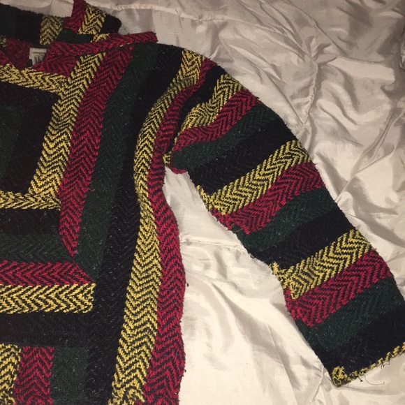 🇯🇲RASTA BAJA 🇯🇲 HOODIE/PONCHO - Picture 1 of 3